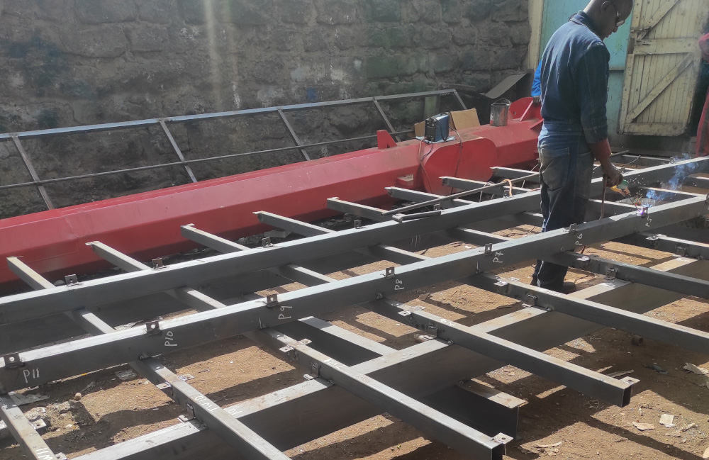 Heavy duty mild steel fabrication and structural steelwork Mombasa