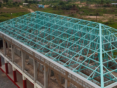 Light gauge steel roof frames fabrication for buildings in Kenya