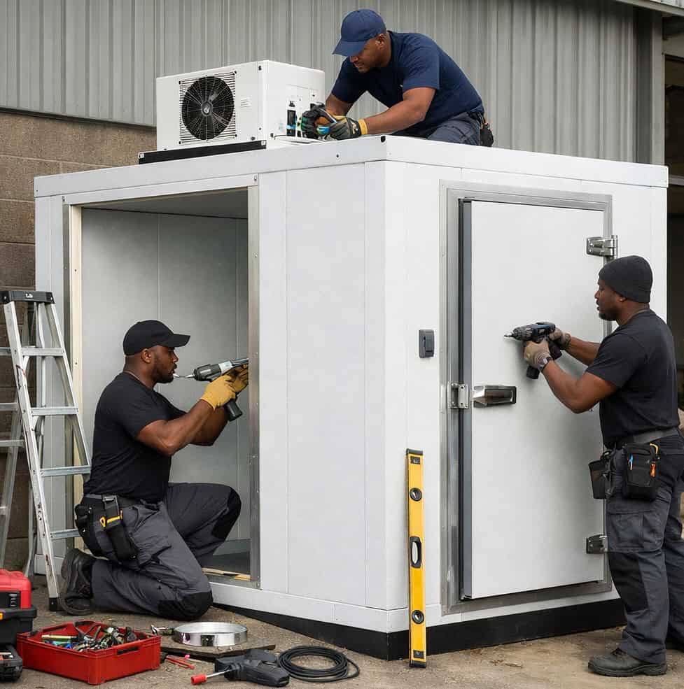 Mobile cold room on trailer fabrication for events in Kenya