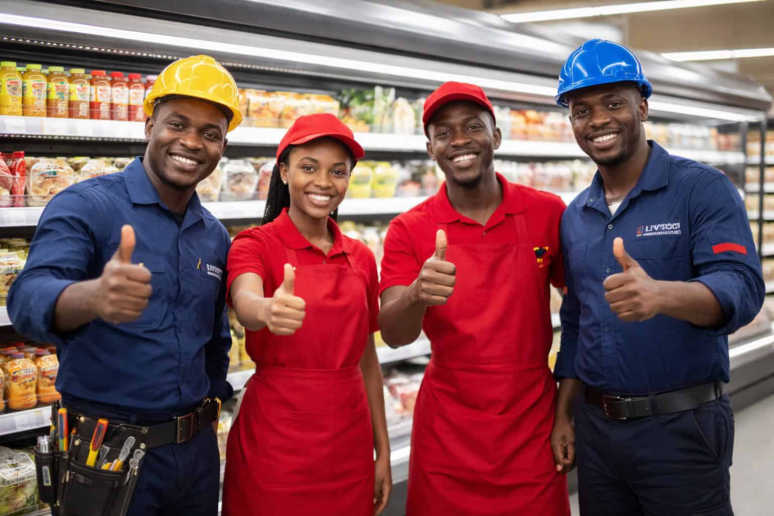 Walk-in cold room fabrication for supermarket in Nairobi Kenya