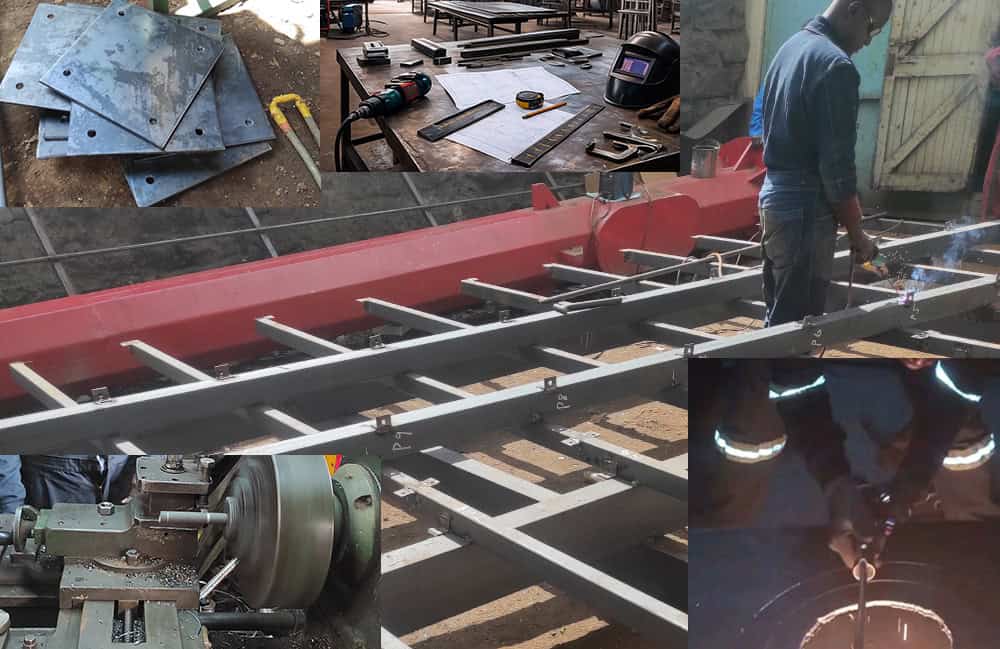 Steel fabrication workshop in Nairobi Kenya