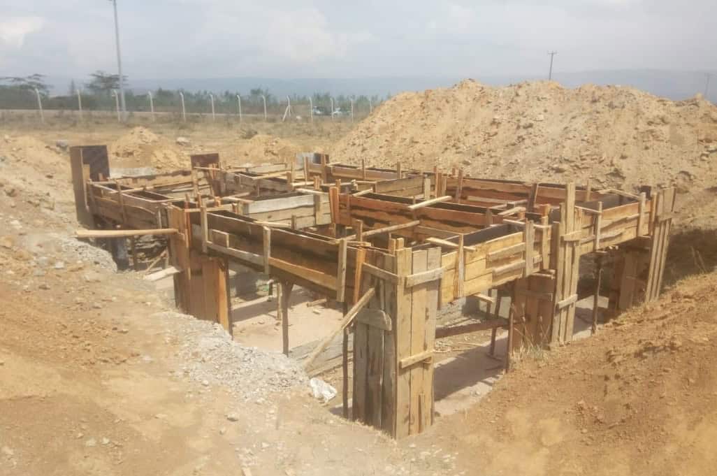 On-site steel erection