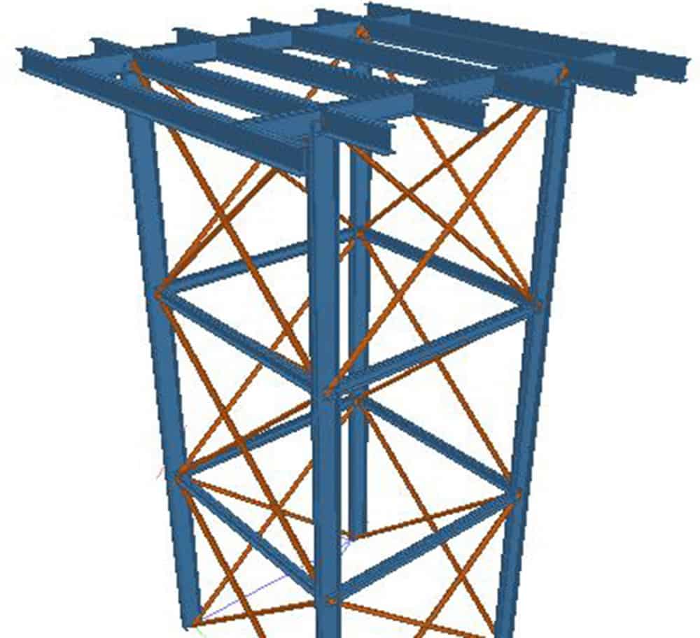 33kV power transmission line tower for rural electrification