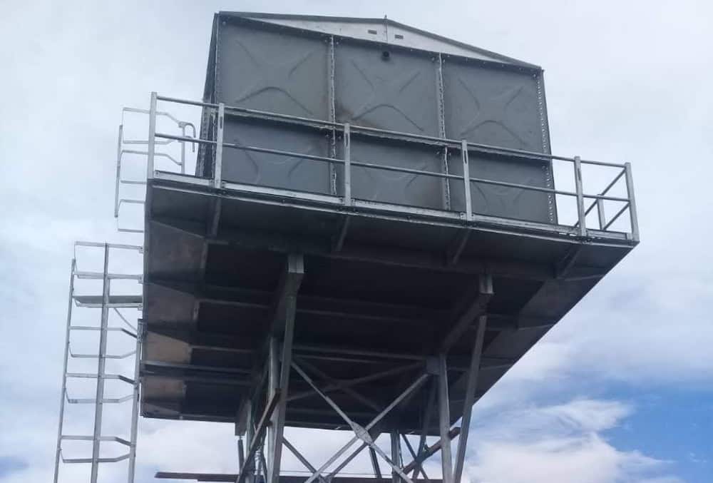 18m water tank tower for school water supply system